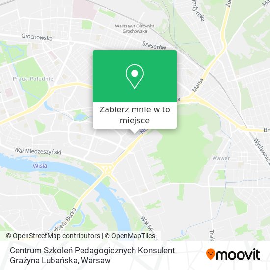 Mapa Centrum Szkoleń Pedagogicznych Konsulent Grażyna Lubańska