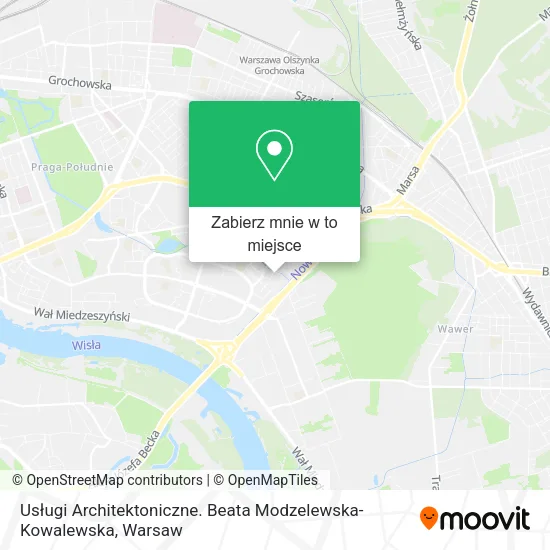 Mapa Usługi Architektoniczne. Beata Modzelewska-Kowalewska