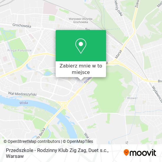 Mapa Przedszkole - Rodzinny Klub Zig Zag, Duet s.c.