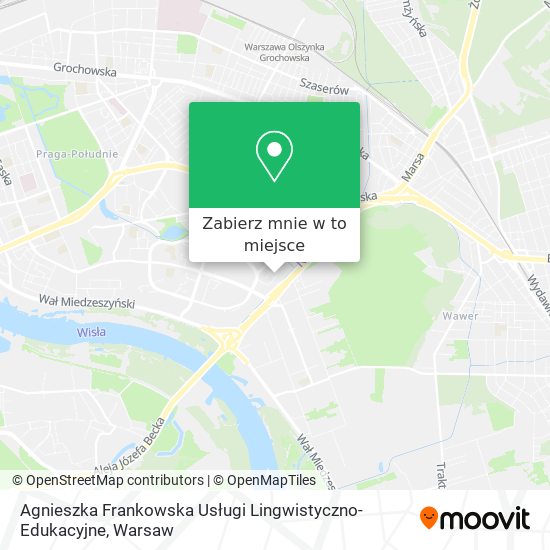 Mapa Agnieszka Frankowska Usługi Lingwistyczno-Edukacyjne