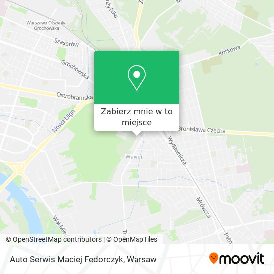 Mapa Auto Serwis Maciej Fedorczyk