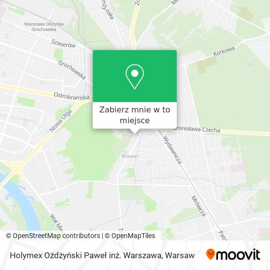 Mapa Holymex Ożdżyński Paweł inż. Warszawa