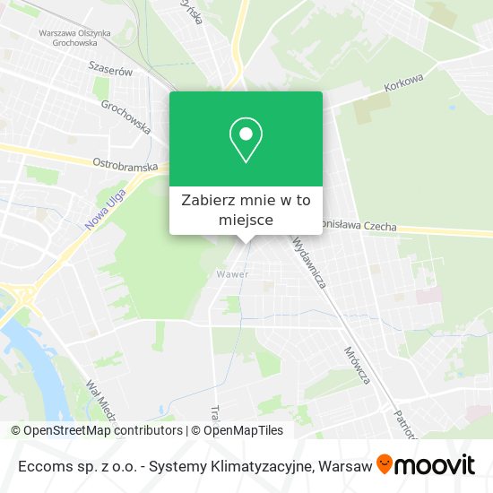 Mapa Eccoms sp. z o.o. - Systemy Klimatyzacyjne