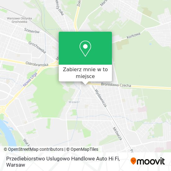 Mapa Przediebiorstwo Uslugowo Handlowe Auto Hi Fi