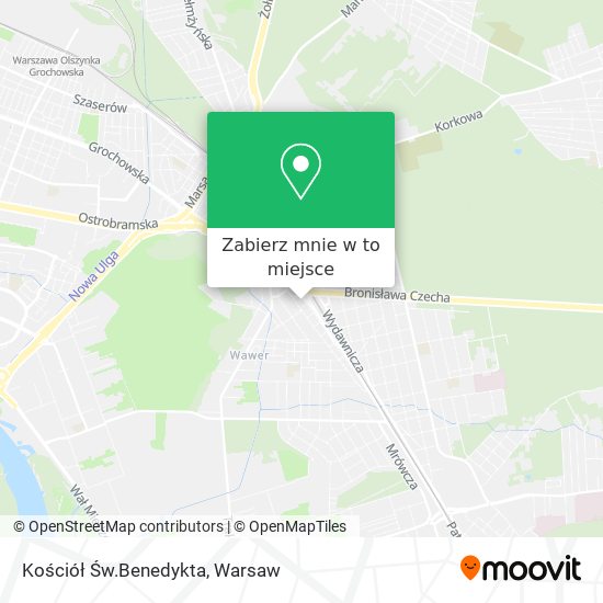 Mapa Kościół Św.Benedykta