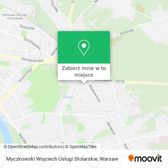 Mapa Myczkowski Wojciech Usługi Stolarskie