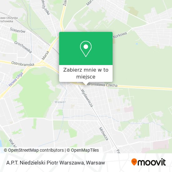 Mapa A.P.T. Niedzielski Piotr Warszawa