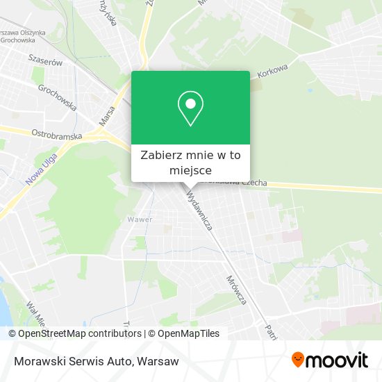 Mapa Morawski Serwis Auto