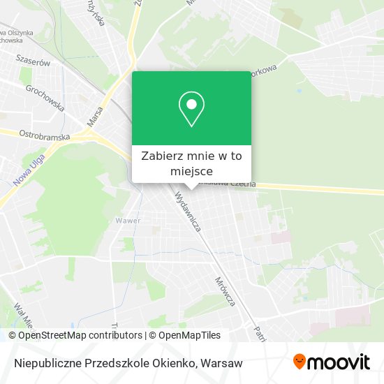 Mapa Niepubliczne Przedszkole Okienko