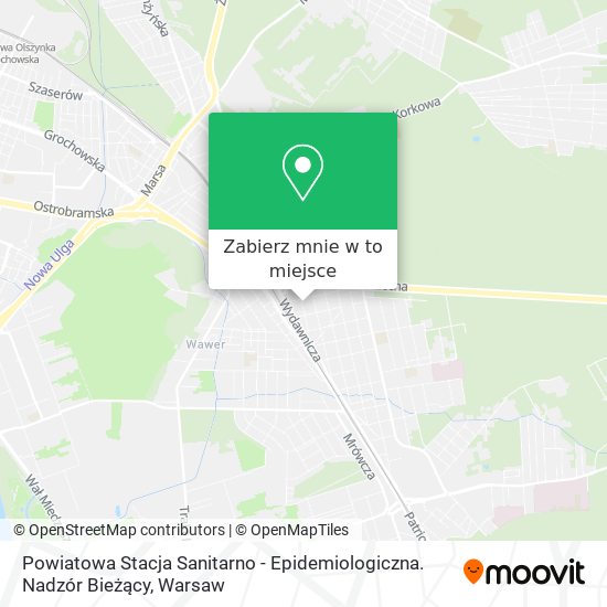 Mapa Powiatowa Stacja Sanitarno - Epidemiologiczna. Nadzór Bieżący