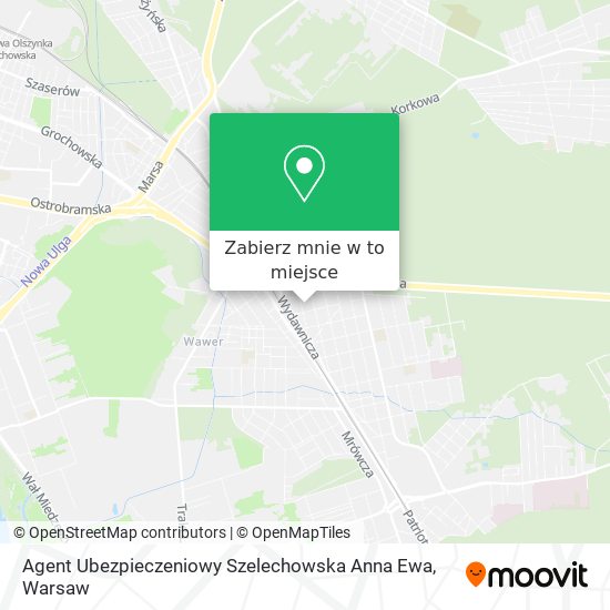 Mapa Agent Ubezpieczeniowy Szelechowska Anna Ewa