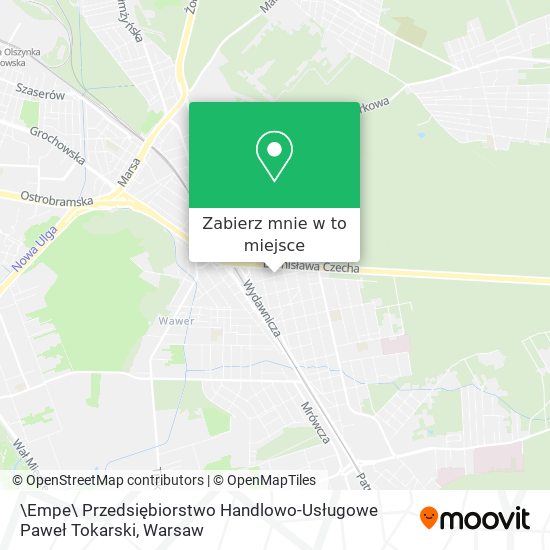 Mapa \Empe\ Przedsiębiorstwo Handlowo-Usługowe Paweł Tokarski