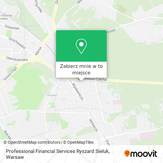 Mapa Professional Financial Services Ryszard Sieluk