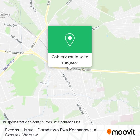 Mapa Evcons - Usługi i Doradztwo Ewa Kochanowska-Szostek