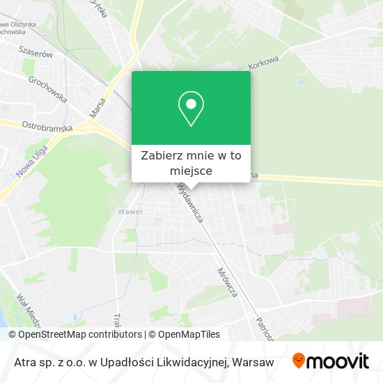 Mapa Atra sp. z o.o. w Upadłości Likwidacyjnej