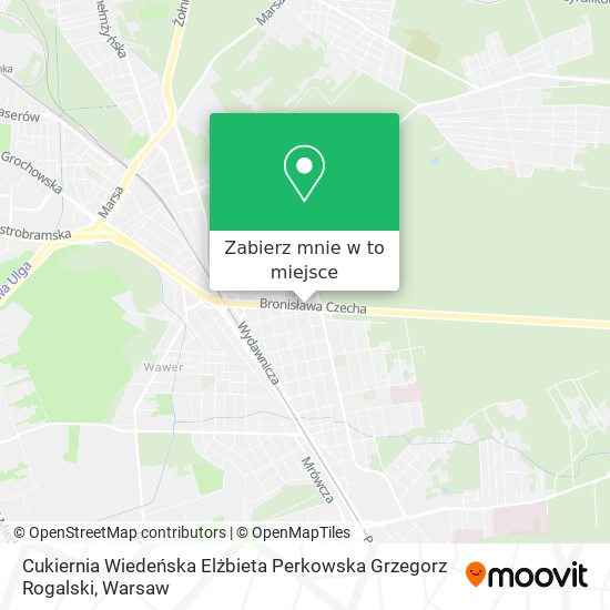 Mapa Cukiernia Wiedeńska Elżbieta Perkowska Grzegorz Rogalski