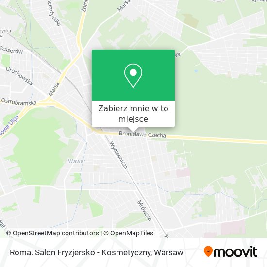 Mapa Roma. Salon Fryzjersko - Kosmetyczny