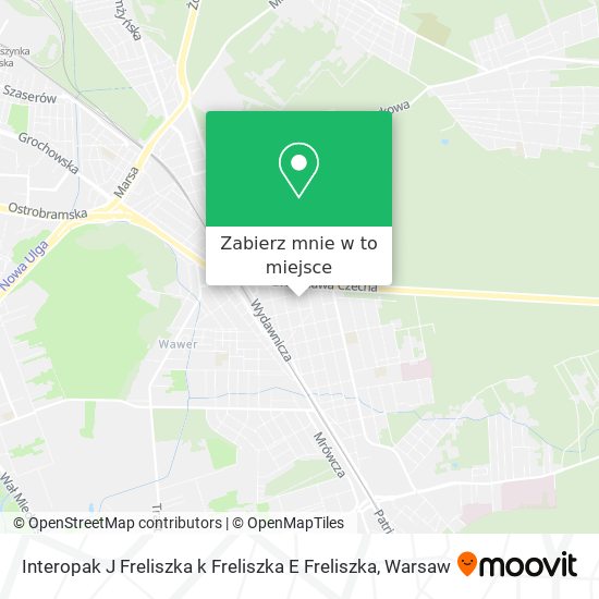 Mapa Interopak J Freliszka k Freliszka E Freliszka