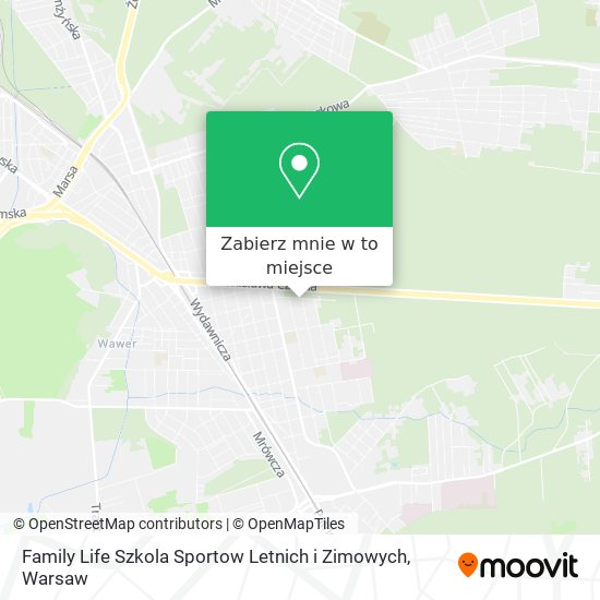 Mapa Family Life Szkola Sportow Letnich i Zimowych