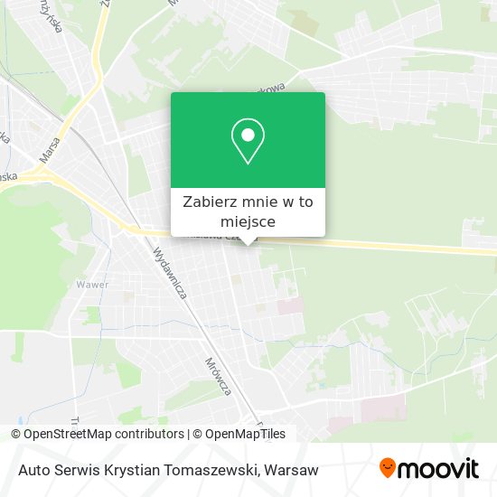 Mapa Auto Serwis Krystian Tomaszewski