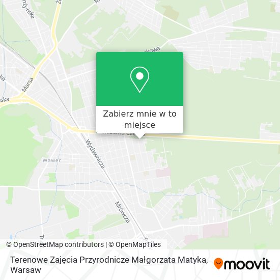 Mapa Terenowe Zajęcia Przyrodnicze Małgorzata Matyka