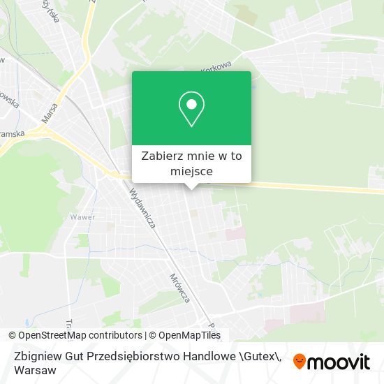 Mapa Zbigniew Gut Przedsiębiorstwo Handlowe \Gutex\