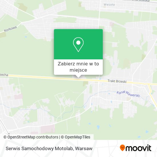 Mapa Serwis Samochodowy Motolab