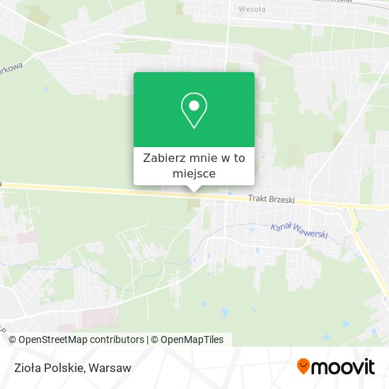 Mapa Zioła Polskie