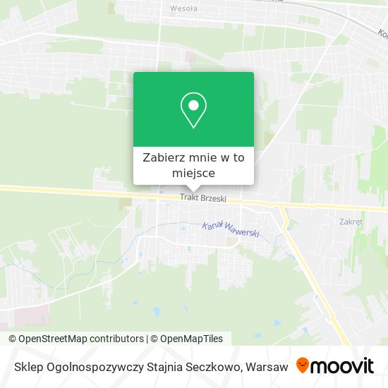 Mapa Sklep Ogolnospozywczy Stajnia Seczkowo