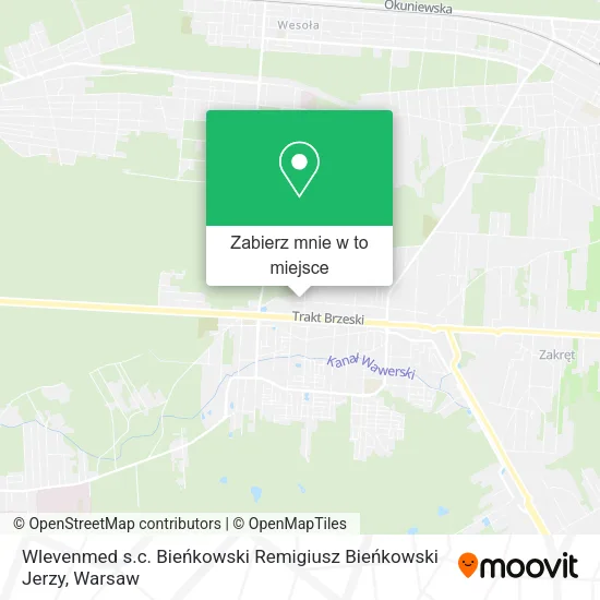 Mapa Wlevenmed s.c. Bieńkowski Remigiusz Bieńkowski Jerzy