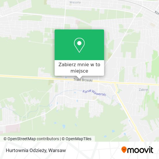 Mapa Hurtownia Odzieży