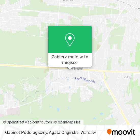 Mapa Gabinet Podologiczny, Agata Ongirska