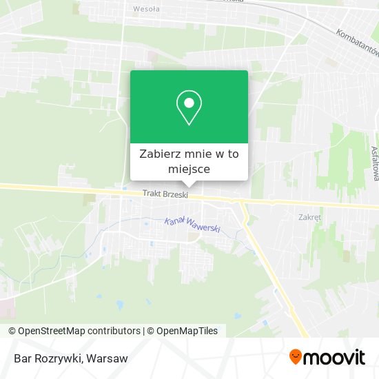 Mapa Bar Rozrywki