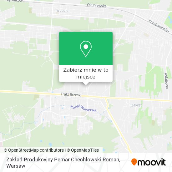 Mapa Zakład Produkcyjny Pemar Chechłowski Roman