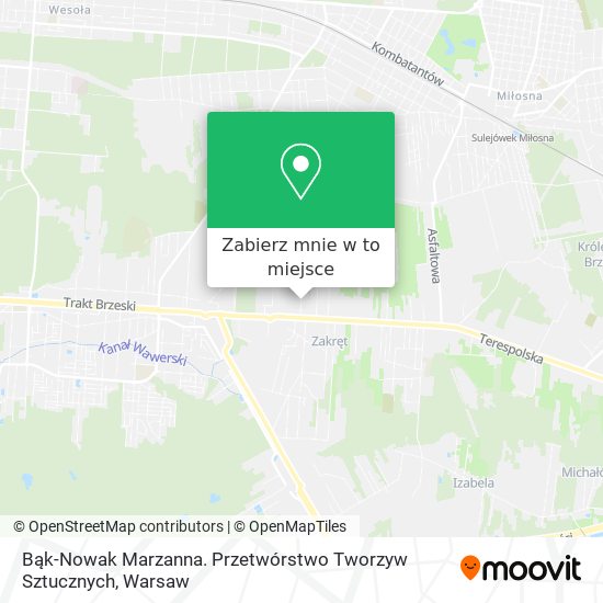 Mapa Bąk-Nowak Marzanna. Przetwórstwo Tworzyw Sztucznych