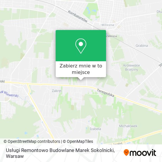 Mapa Usługi Remontowo Budowlane Marek Sokolnicki