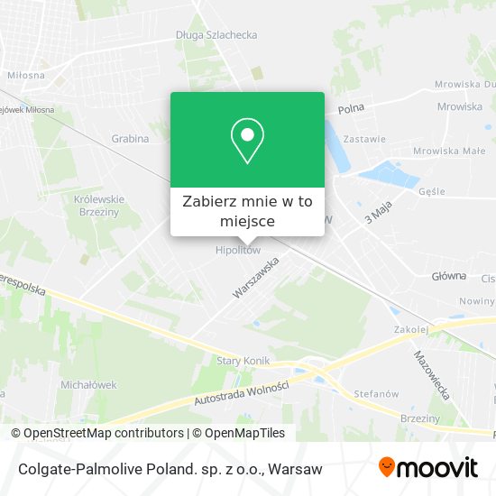 Mapa Colgate-Palmolive Poland. sp. z o.o.