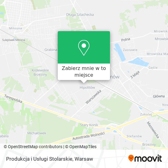 Mapa Produkcja i Usługi Stolarskie