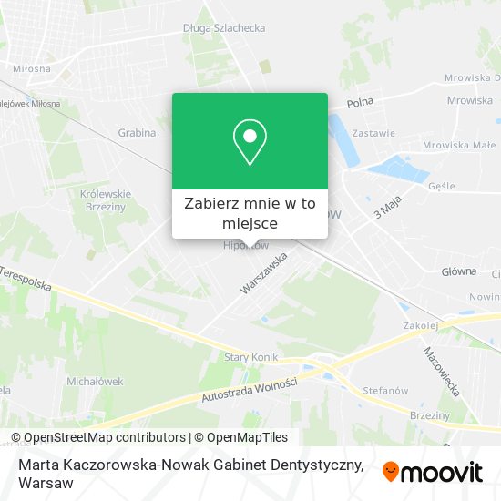 Mapa Marta Kaczorowska-Nowak Gabinet Dentystyczny