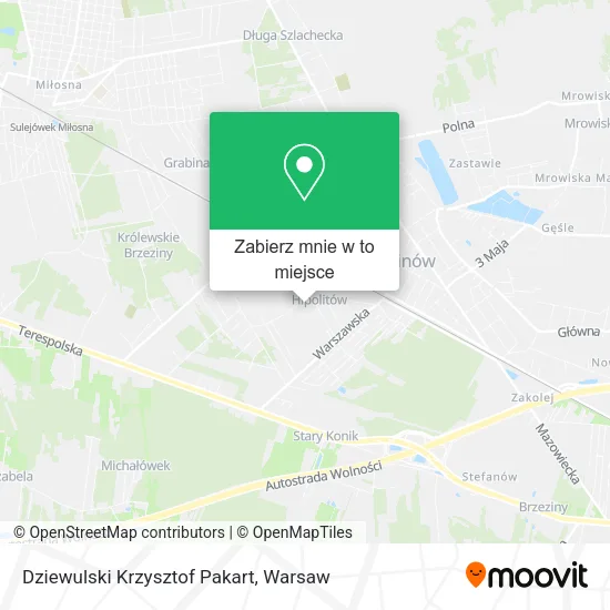 Mapa Dziewulski Krzysztof Pakart