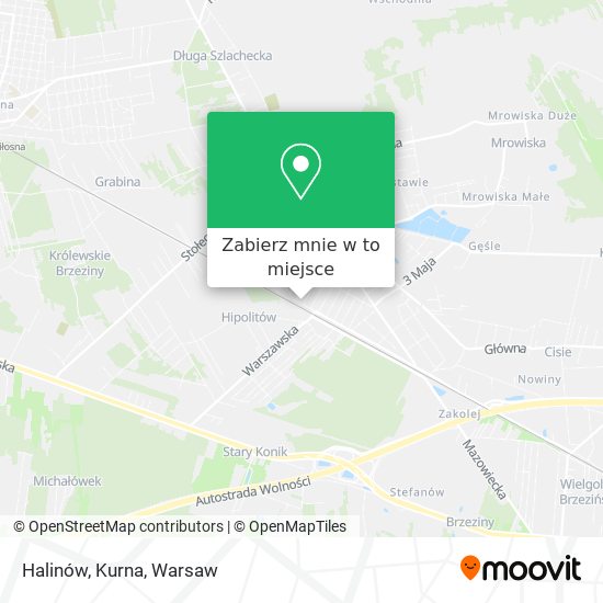 Mapa Halinów, Kurna