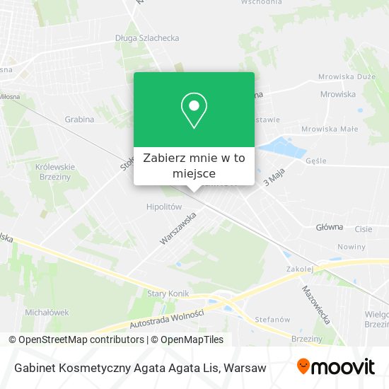 Mapa Gabinet Kosmetyczny Agata Agata Lis