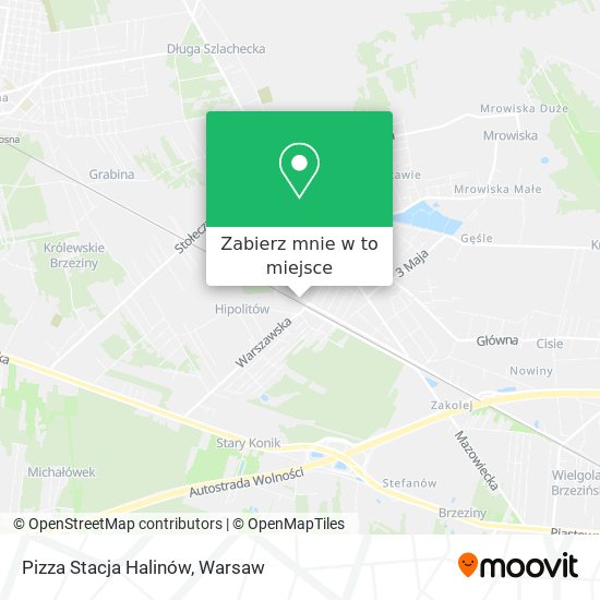 Mapa Pizza Stacja Halinów