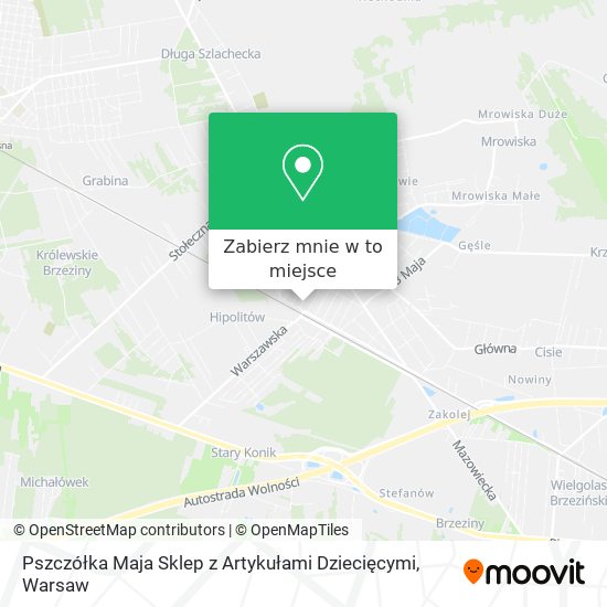 Mapa Pszczółka Maja Sklep z Artykułami Dziecięcymi