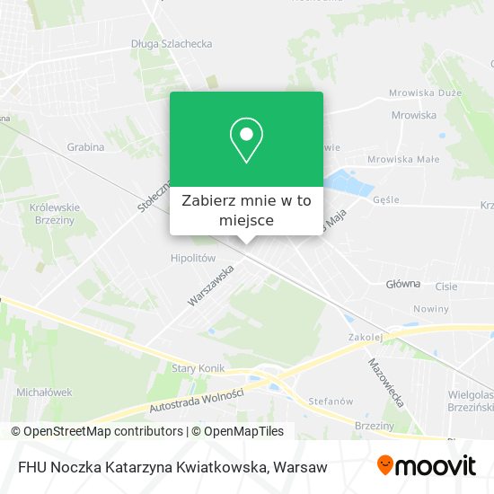 Mapa FHU Noczka Katarzyna Kwiatkowska