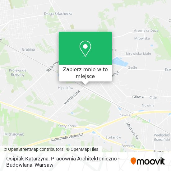 Mapa Osipiak Katarzyna. Pracownia Architektoniczno - Budowlana