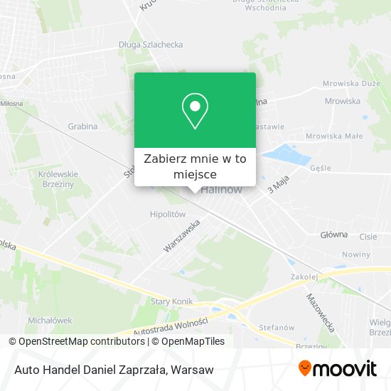 Mapa Auto Handel Daniel Zaprzała