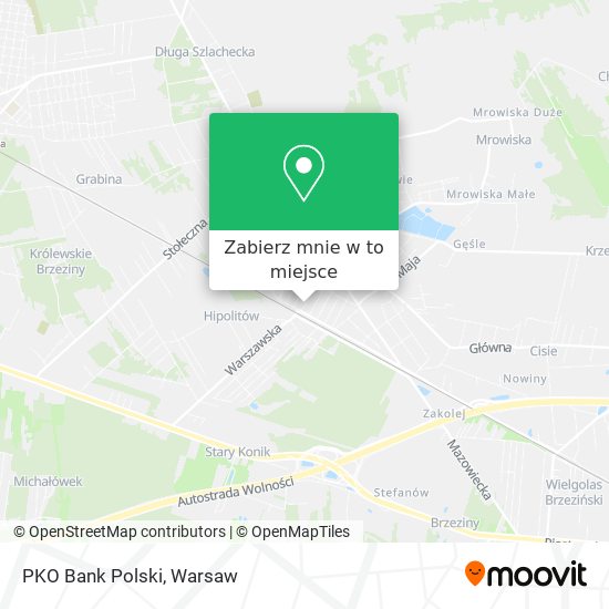 Mapa PKO Bank Polski