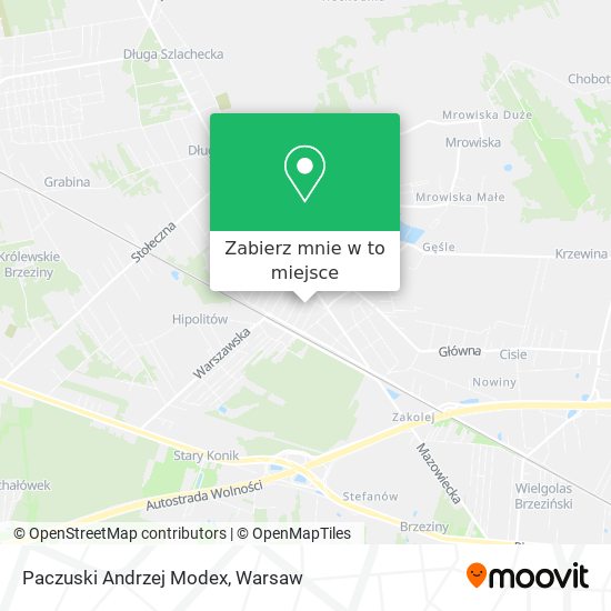 Mapa Paczuski Andrzej Modex