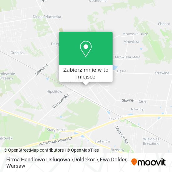 Mapa Firma Handlowo Usługowa \Doldekor \ Ewa Dolder